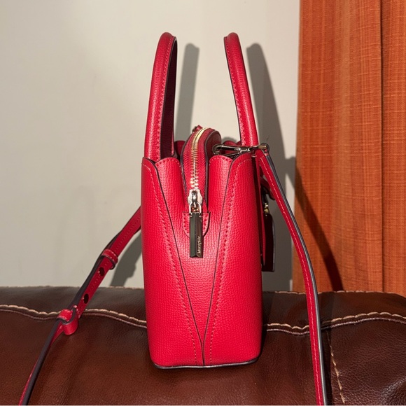 ‼️Kate Spade Margaux Red Leather Mini Satchel Crossbody Bag - Picture 9 of 13